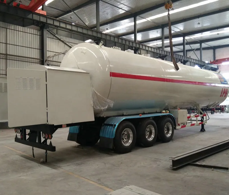 LPG Filling Bobtail Tanker 25tons Gas Tanker Trailer with Pump
