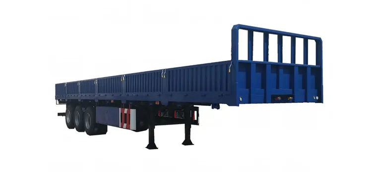 Luen 13000*2550*1650 Flatbed Equipment Transport Semi Truck Trailer with Twist Lock