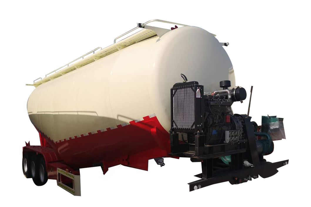 Luen 3 Axles 4 Alxes 45 Cbm Dust Tank Semi Trailer for Powder Cement Truck