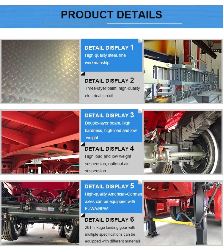 Luen 3 Axles 4 Alxes 45 Cbm Dust Tank Semi Trailer for Powder Dust Flour Cement Truck