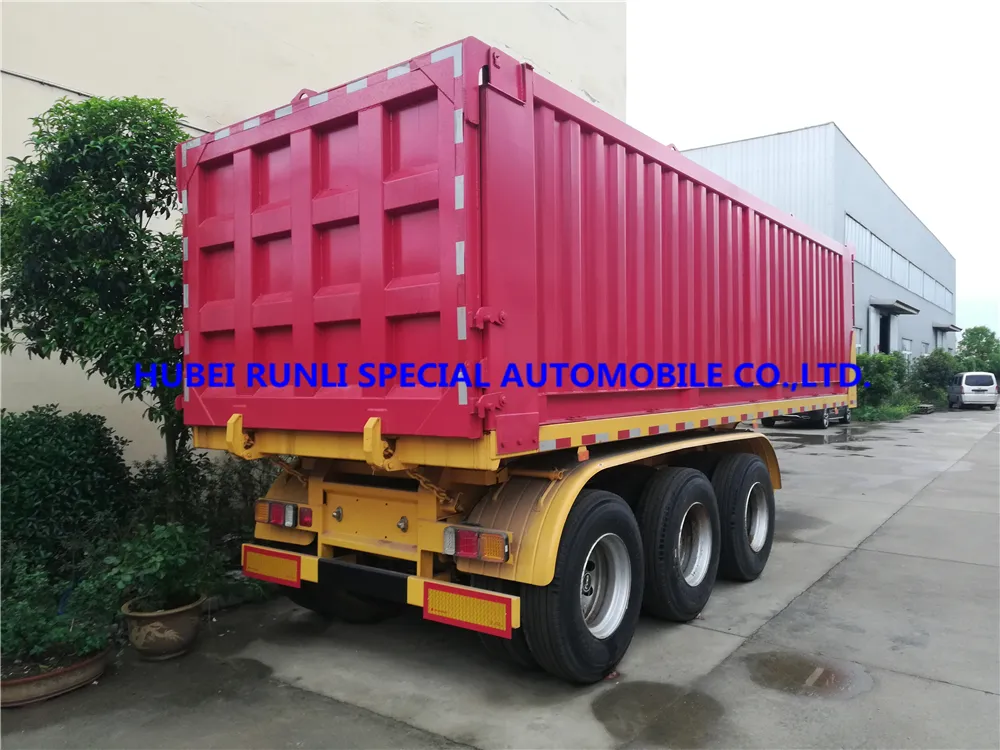 Made in China Dump Tipper Semitrailer 100ton