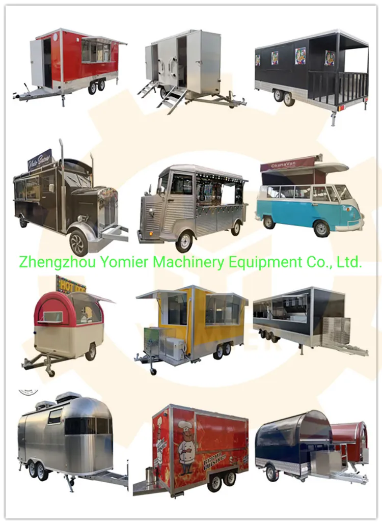 Mobile Gas Griddle Ice Cream Food Cart