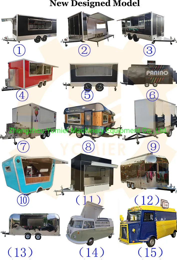 Mobile Noodles Popcorn Food Cooking Truck with Ce