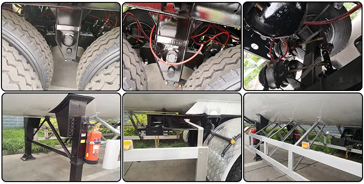 New Designed 3 Axle LPG Semi Trailer 56cbm 20-22t LPG Gas Semi Trailer for Sale