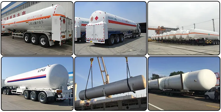 New Designed 3 Axle LPG Semi Trailer 56cbm 20-22t LPG Gas Semi Trailer for Sale