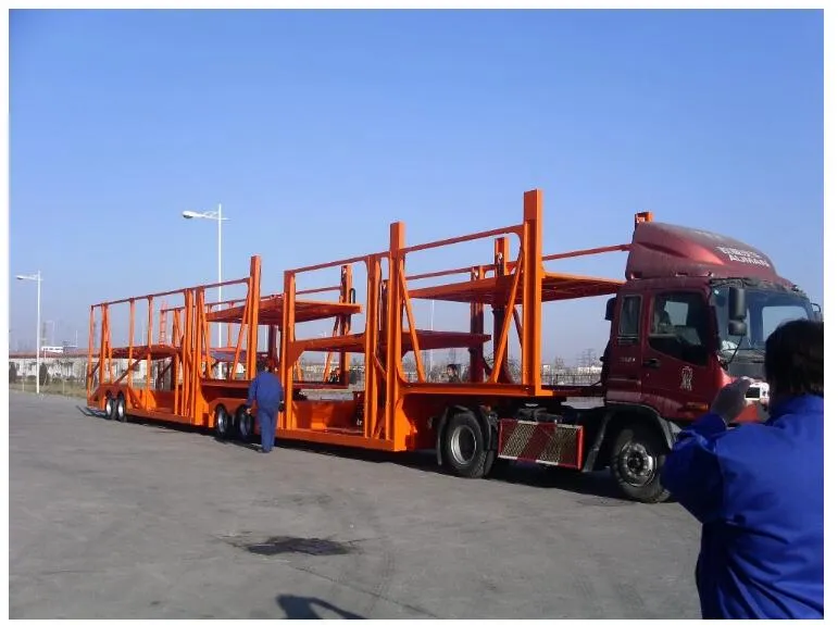 Professional Production Semi-Trailer 2 or 3-Axle Vehicle Transport Semi-Trailer