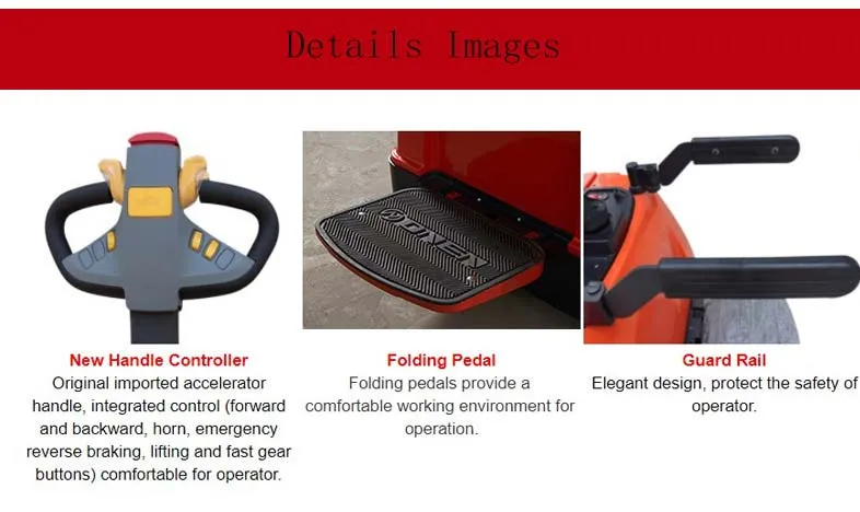 Quality Guaranteed Solid and Stable Electric Pallet Truck with Good Service