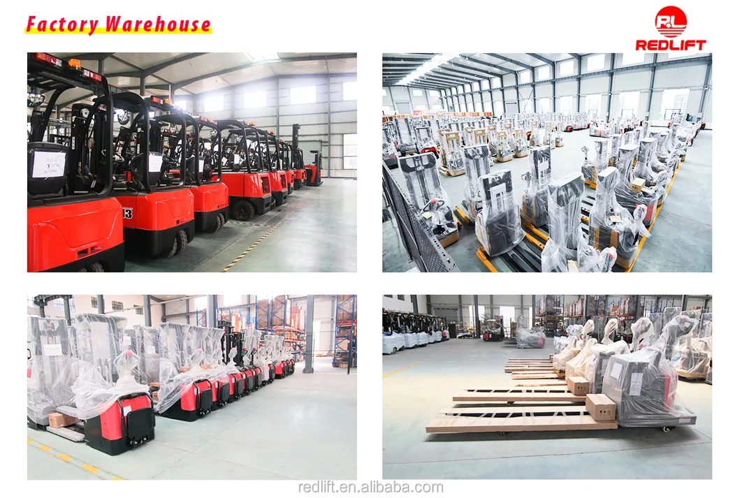 Redlift Small 2000kg 2ton Electronic Hand Pallet Jack Battery Powered Full Electric Pallet Truck with CE Certification for Material Handling Warehouse