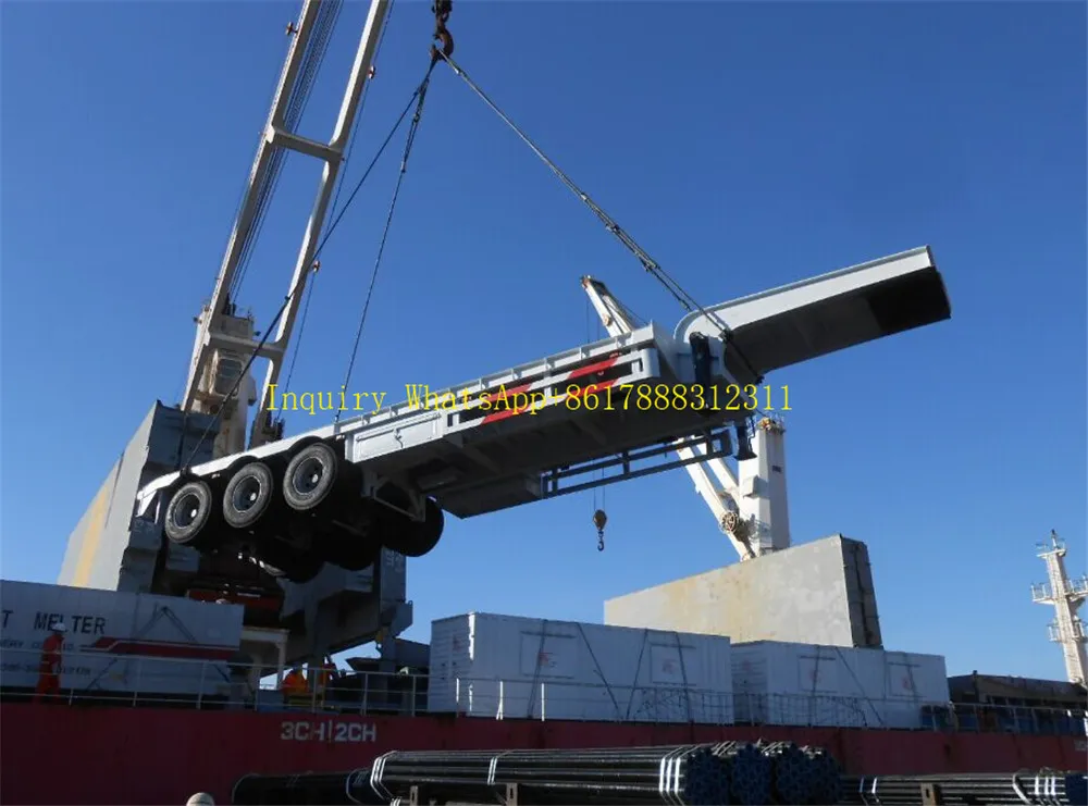 Semi Low Deck Gooseneck Trailer 2 3 4 Axles Lowbed Low Loader Trailers
