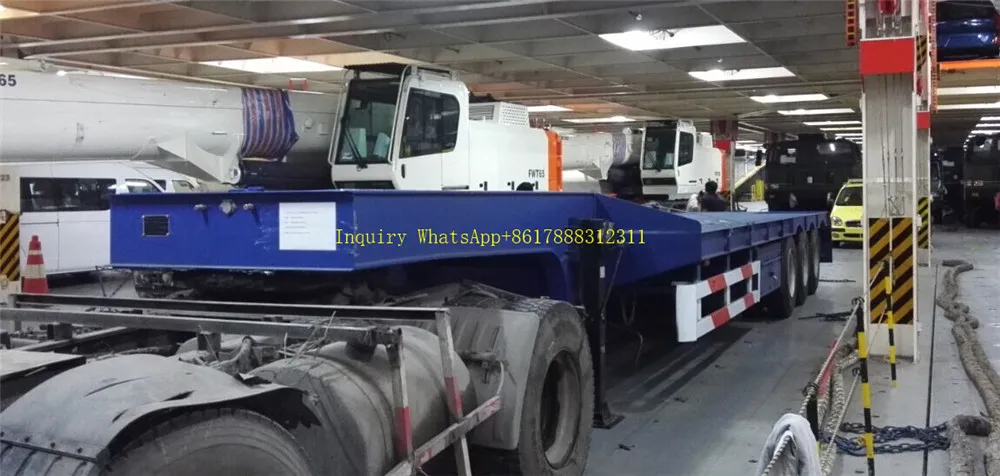 Semi Low Deck Gooseneck Trailer 2 3 4 Axles Lowbed Low Loader Trailers