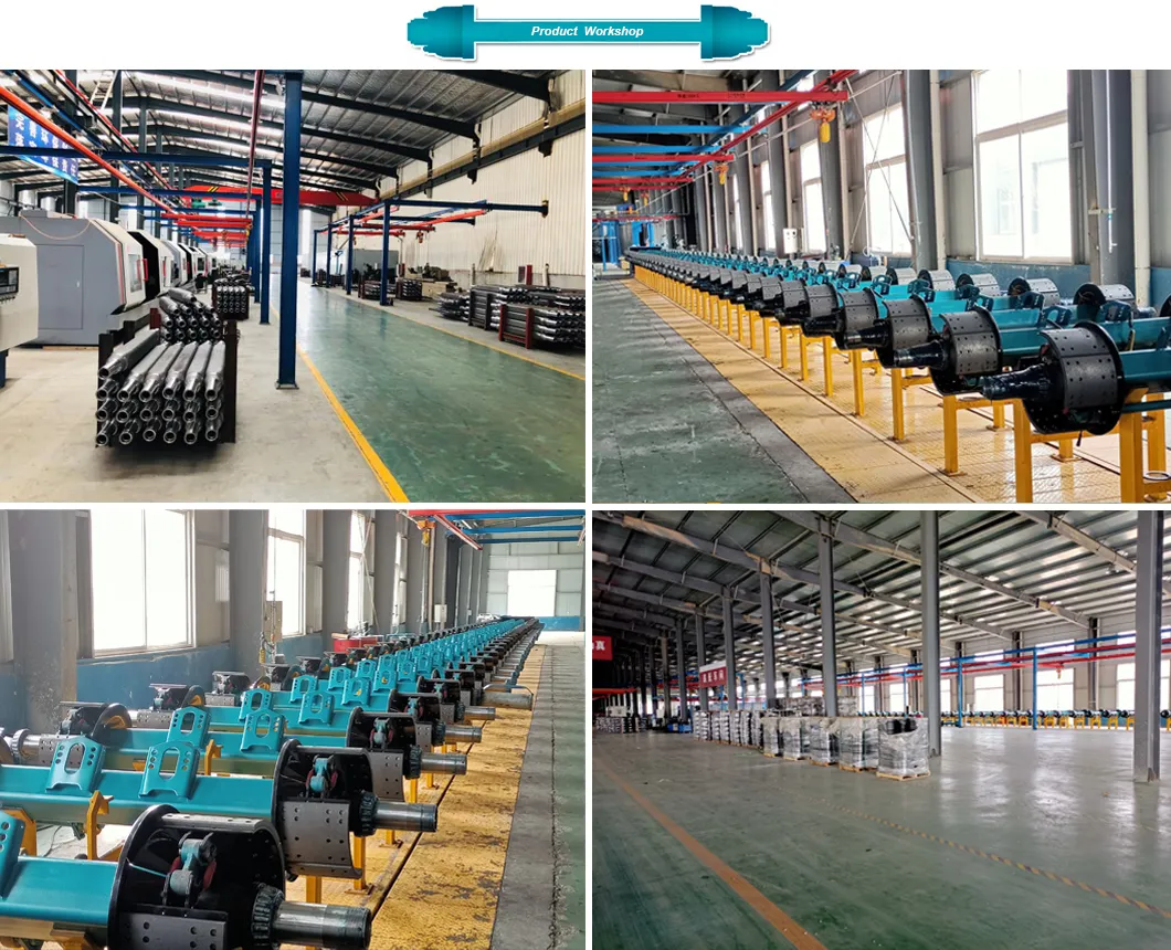 Semi Trailer Parts Used American Type Inboard Trailer Rear Axle 13ton 15ton 16ton Fuwa Type Axle