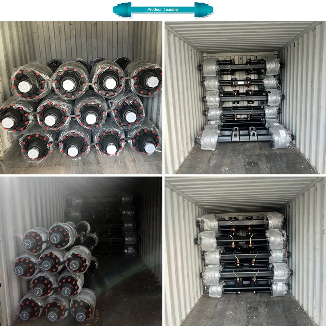 Semi Trailer Parts Used American Type Inboard Trailer Rear Axle 13ton 15ton 16ton Fuwa Type Axle