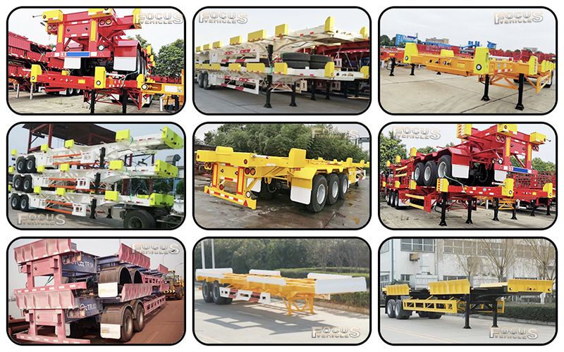 Shuttle Chassis Terminal Semi-Trailer in Terminals for Transport and Repositioning of Dry Cargo Containers