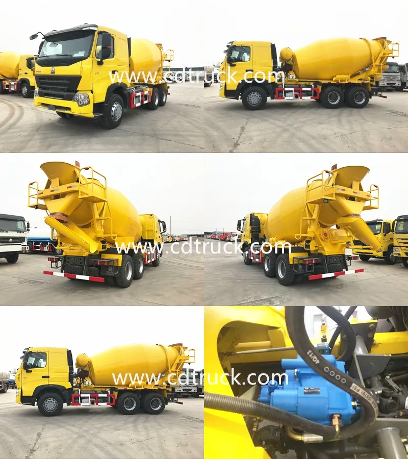 Sinotruk 290HP 4X2 6X4 8X4 HOWO 8cbm 14cbm Concrete Mixer Truck