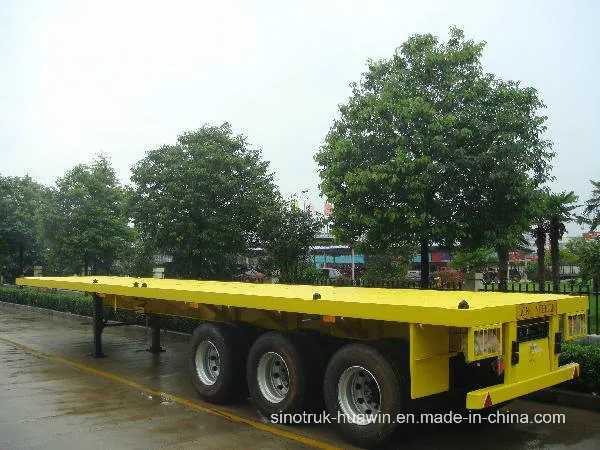 Sinotruk 40FT 3 Axles Flatbed Semi Trailer for Sale