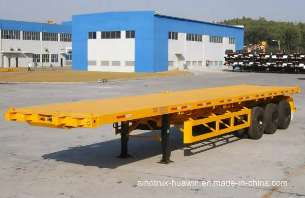 Sinotruk 40FT 3 Axles Flatbed Semi Trailer for Sale