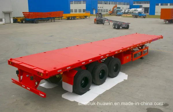 Sinotruk 40FT 3 Axles Flatbed Semi Trailer for Sale