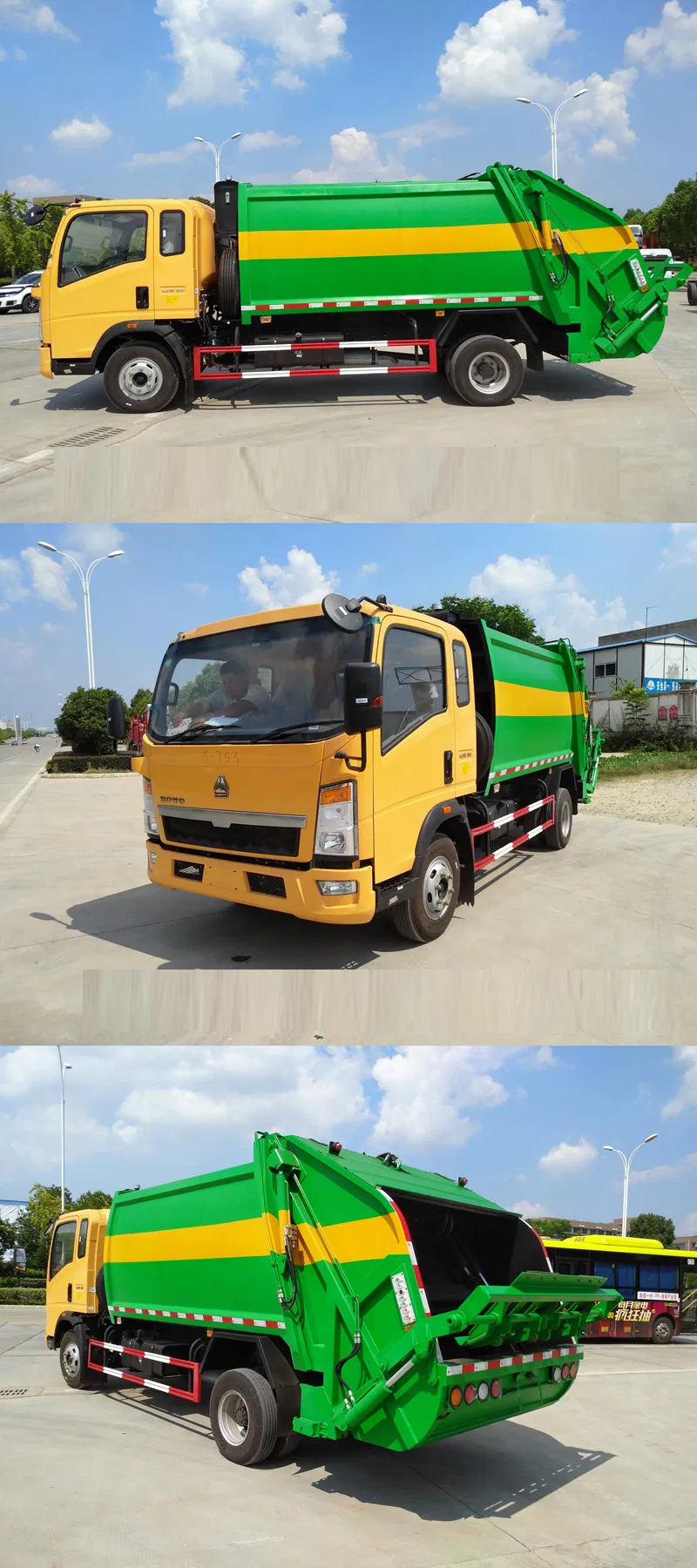 Sinotruk HOWO 4X2 10cbm 10m3 Compactor Garbage Truck