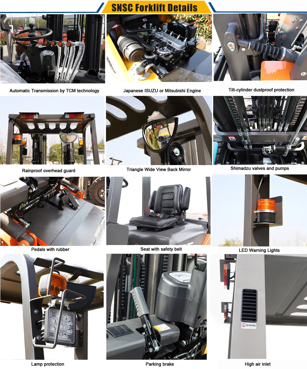 Snsc Montacargas De 3.5 Toneladas Forklift