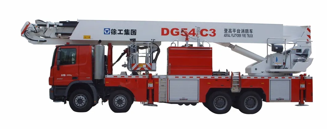 Top 1 Fire Fighting Equipment Manufacturer XCMG Official 54m Elevating Aerial Work Platform Fire Truck Dg54c3 for Sale