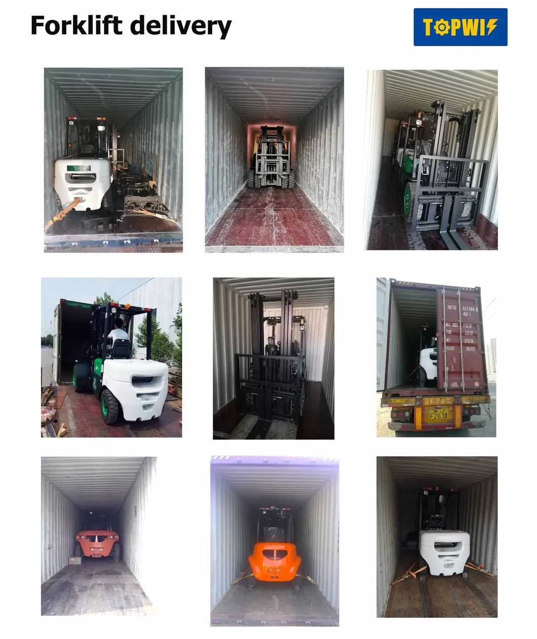 Topwin Forklift Truck 1.5ton 2ton 2.5ton 3ton 3.5ton New Electric Forklift Diesel Forklift LPG Forklift with CE