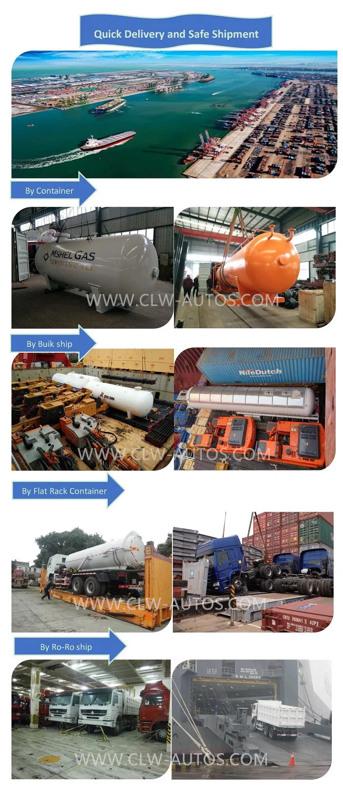 Tri-Axle 54000L LPG Tanker Semi Trailer LPG Truck Trailer 27 Tons Propane LPG Transport Tanker Trailer