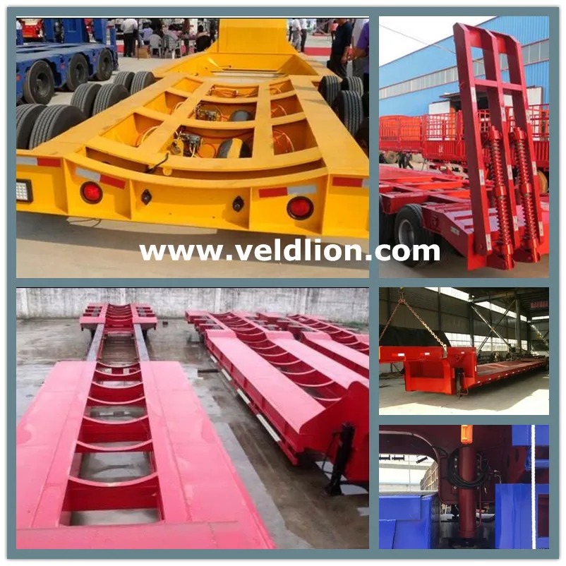 Tri-Axle 60mt, 60tons Low Bed Semi Trailer