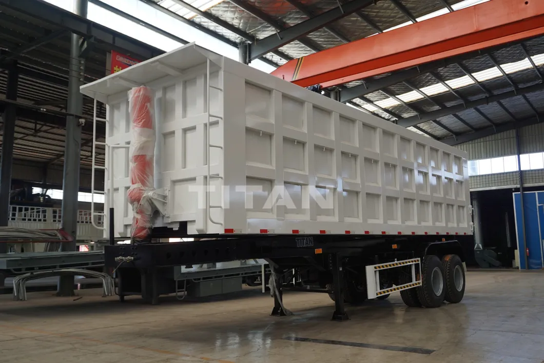 Tri Axle Hydraulic Tipping Semi Trailer Tipper Semitrailer Tipping Trailer Tipper Trailers for Sale