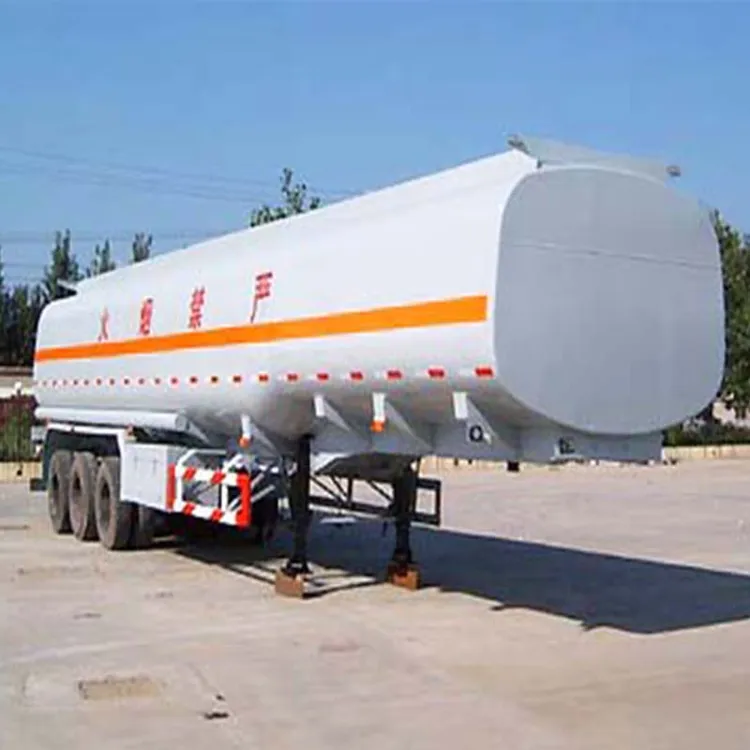 Tri Axle Tank Semi Trailer, 35000 - 45000 Liters Fuel Tanker Trailer