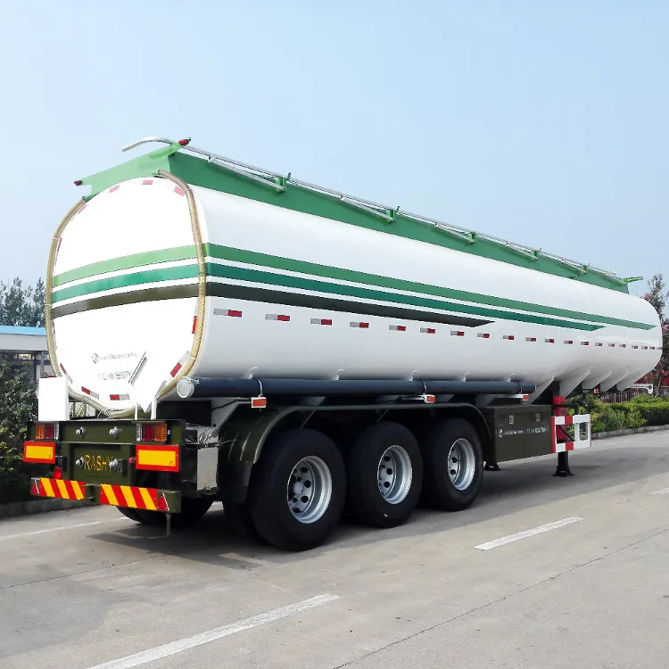 Tri Axle Tank Semi Trailer, 35000 - 45000 Liters Fuel Tanker Trailer