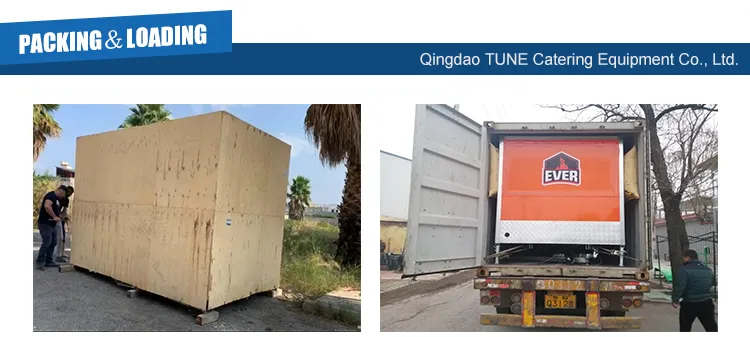 Tune Personalized Mobile Coffee Concession Kitchen Chicken Food Trailer