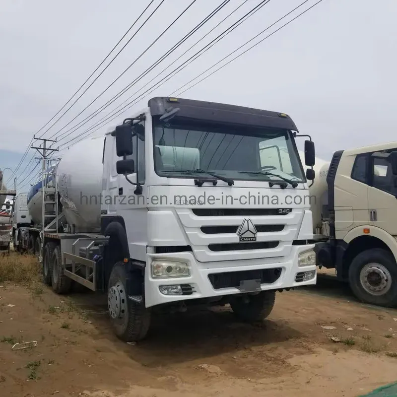 Used 6X4 LHD 340HP HOWO Concrete Mixer Truck