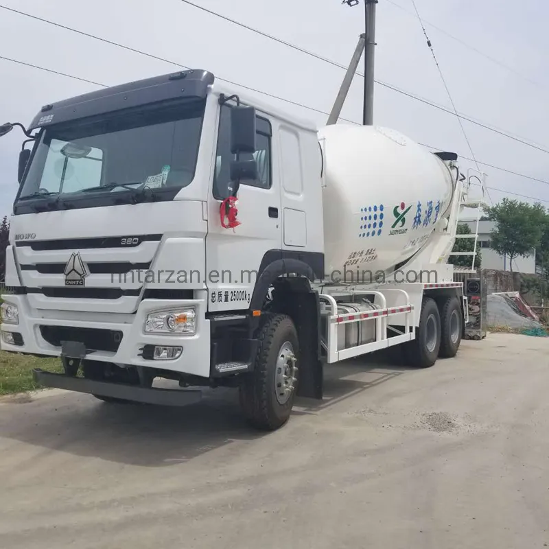 Used 6X4 LHD 340HP HOWO Concrete Mixer Truck