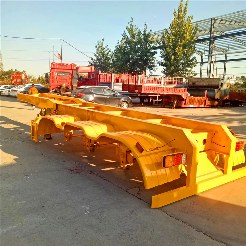 Used Skeleton Trailer 20FT 40FT Container Semi Trailer Skeleton