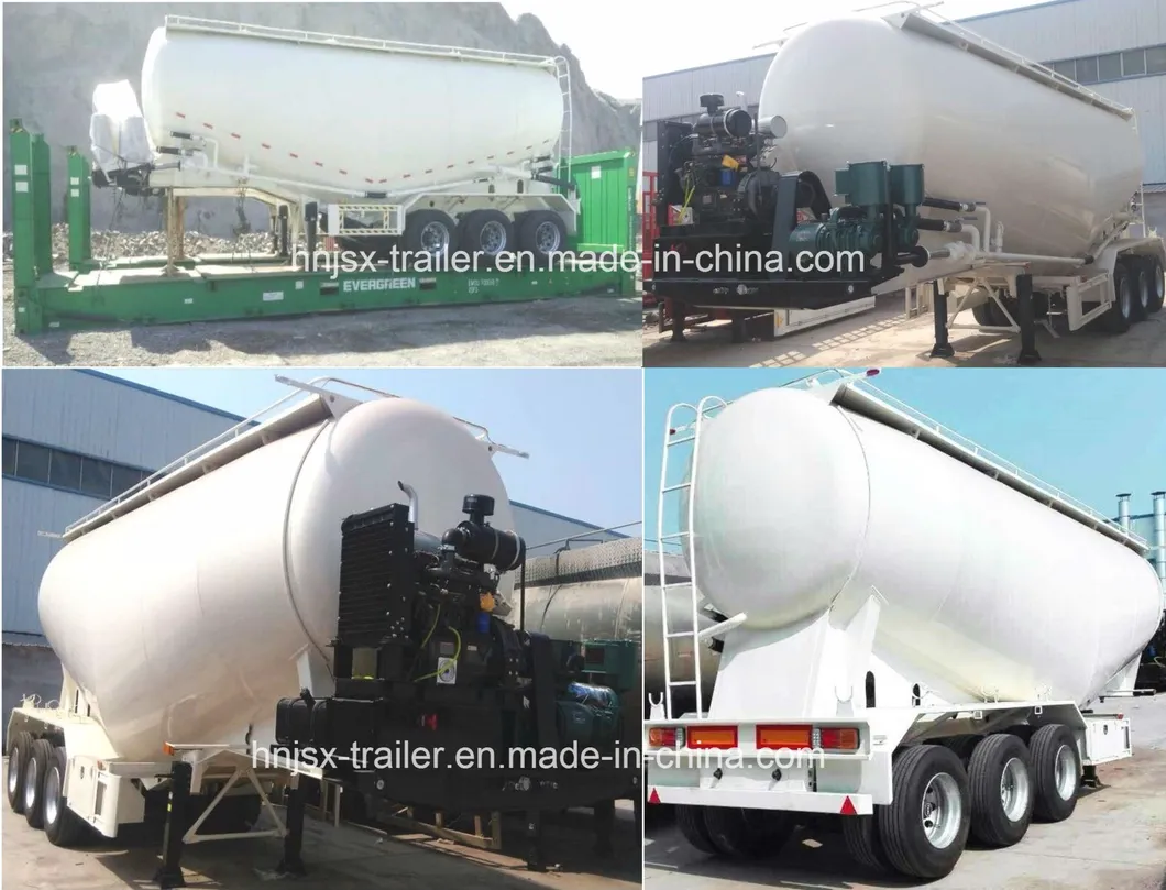 Wheat Grain Flour Hopper Dumping Trailer