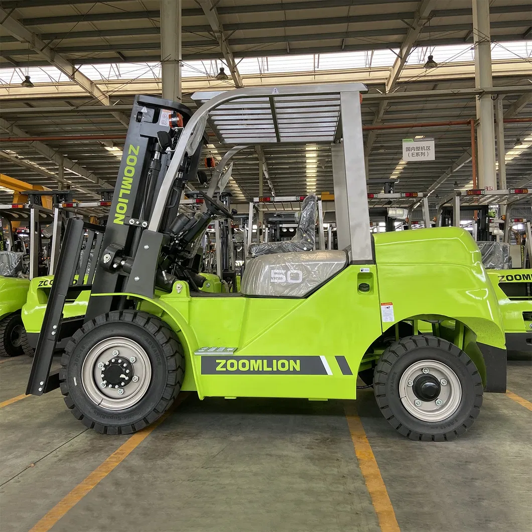 Zoomlion 5 T Diesel Lifter Cabin Forklift 5ton Cheap Fork Lift 5tonne